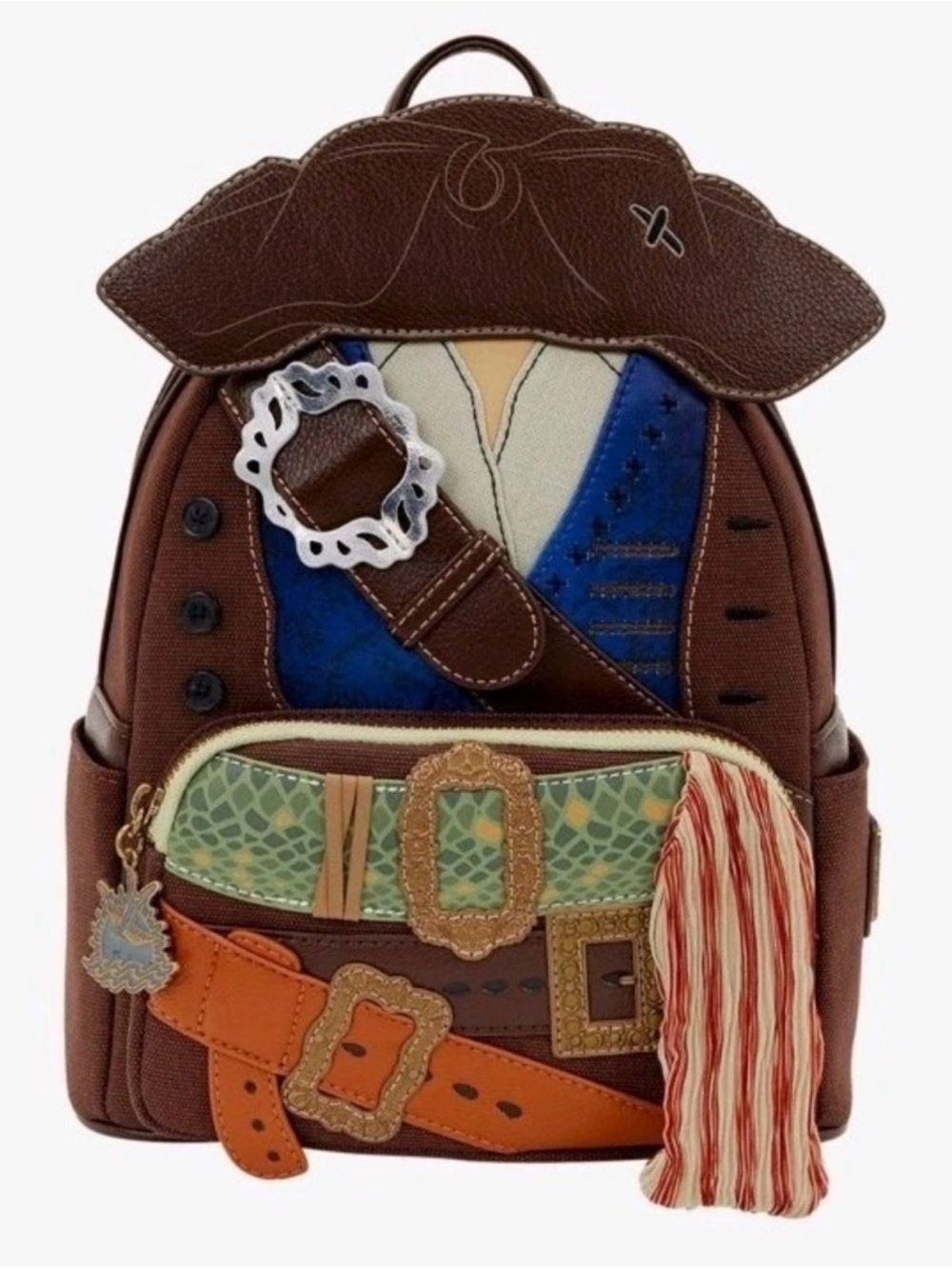 NEW Loungefly Jack Sparrow Disney Pirates Of the Caribbean Figural Backpack
